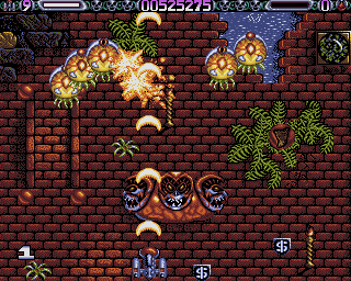 Lethal Xcess: Wings of Death II (Amiga) screenshot: The Alienwiper makes the process short