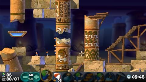 Lemmings (PSP) screenshot: Cragsmans