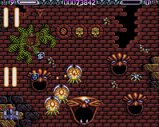 Lethal Xcess: Wings of Death II (Amiga) screenshot: Eat photon death!