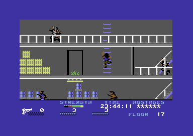 Persian Gulf Inferno (Commodore 64) screenshot: I need to find some ammunition.