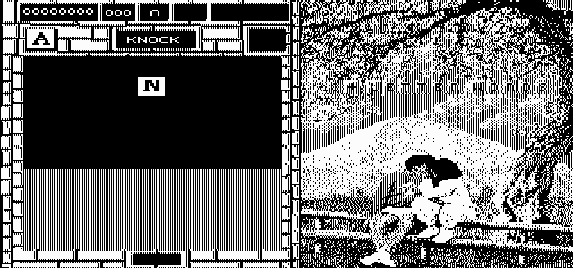 Wordtris (DOS) screenshot: Starting a new game. (Hercules)