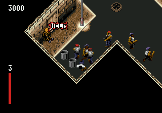 Predator 2 (Genesis) screenshot: You are cornered, outnumbered, and killed