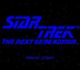 Star Trek: The Next Generation - Future's Past (SNES) screenshot: Title screen