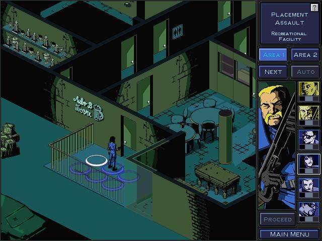 Shadow Watch (Windows) screenshot: Pre-mission placement