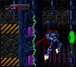 The Death and Return of Superman (SNES) screenshot: The Man of Steel dodges traps