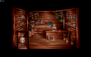 Lure of the Temptress (DOS) screenshot: At the local store