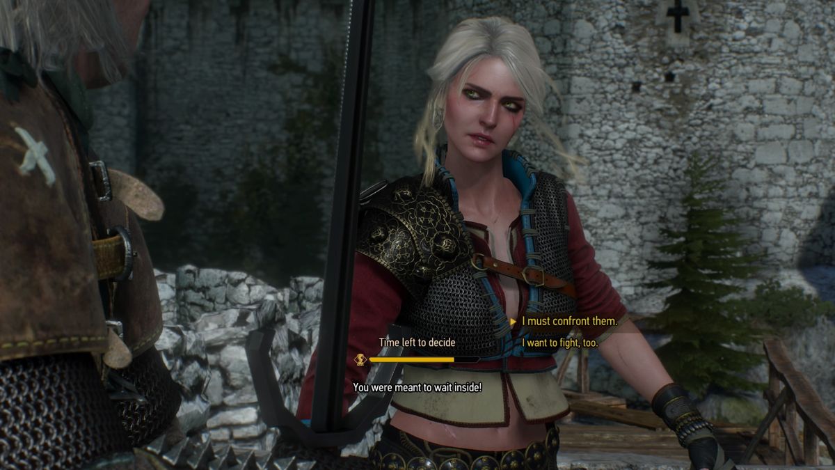 The Witcher 3: Wild Hunt - Alternative Look for Ciri (PlayStation 4) screenshot: Ciri can no longer wait idly and joins the fight