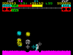 Lunar Jetman (ZX Spectrum) screenshot: ...and destroyed. A