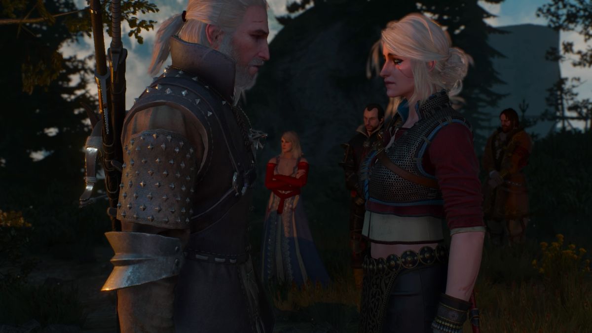 The Witcher 3: Wild Hunt - Alternative Look for Ciri (PlayStation 4) screenshot: At the wake