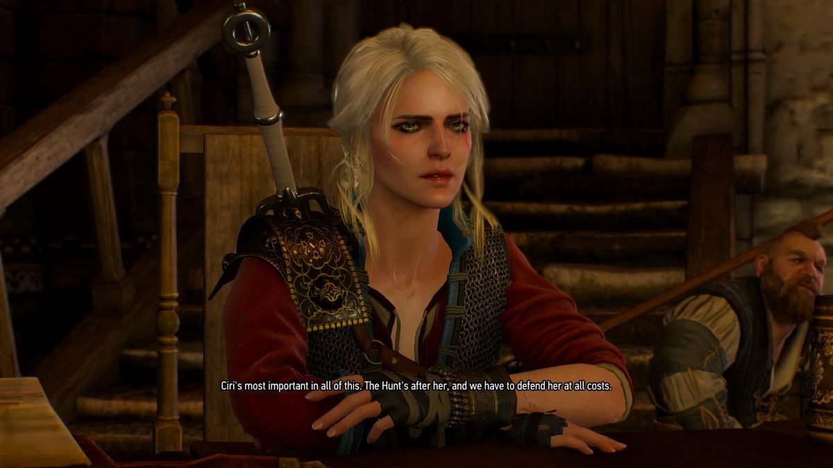 The Witcher 3: Wild Hunt - Alternative Look for Ciri (PlayStation 4) screenshot: Plan to defend Kaer Morhen, primarily Ciri in it