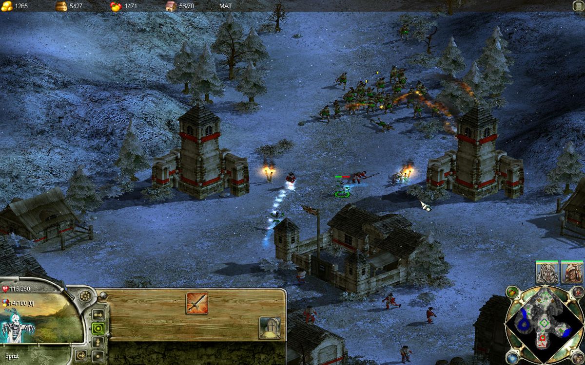 No Man's Land (Windows) screenshot: Assault on English outpost under the cover of night