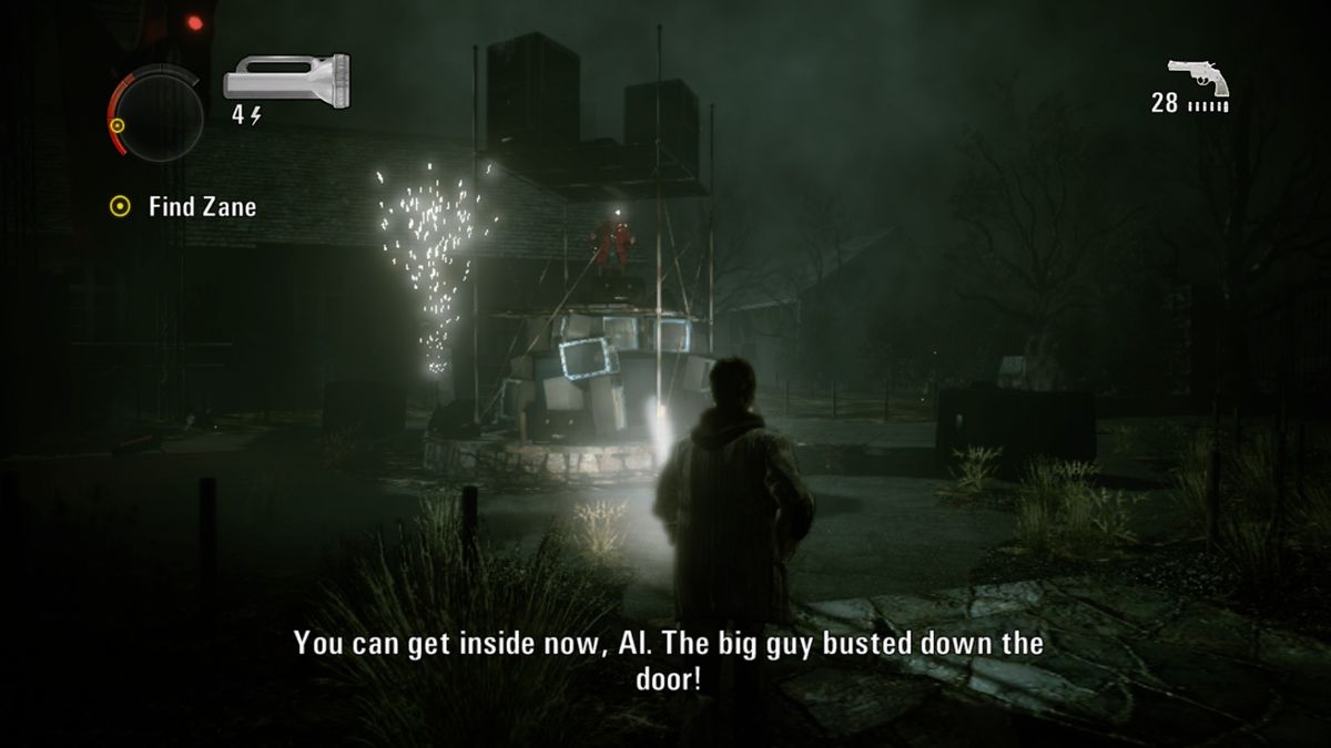 Alan Wake: The Writer (Xbox One) screenshot: End of the concert means the door to asylum are now open