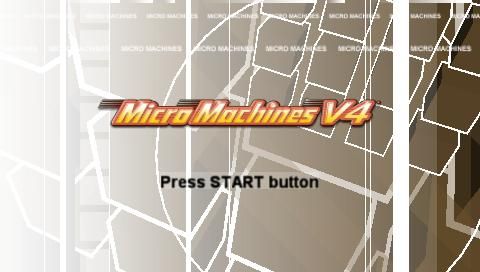 Micro Machines V4 (PSP) screenshot: Title screen
