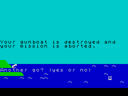 Privateer (ZX Spectrum) screenshot: Stage 1 : They got me
