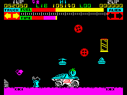 Lunar Jetman (ZX Spectrum) screenshot: The second entry.