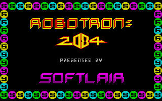 Robotron: 2084 (DOS) screenshot: The third title screen