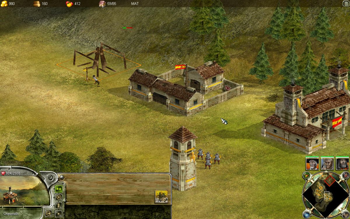 No Man's Land (Windows) screenshot: Constructing a gunsmith building