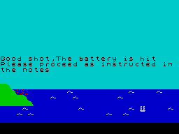 Privateer (ZX Spectrum) screenshot: Stage 1 : Success