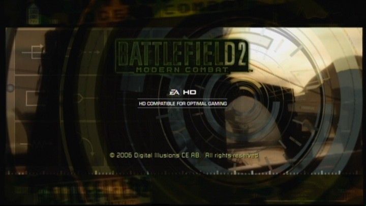 Battlefield 2: Modern Combat (Xbox 360) screenshot: Main title