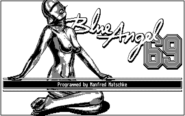 Blue Angel 69 (DOS) screenshot: Title Screen (CGA).