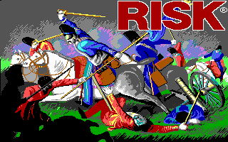 The Computer Edition of Risk: The World Conquest Game (DOS) screenshot: Loading Screen