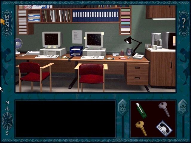 Nancy Drew: Secrets Can Kill (Windows) screenshot: Files in the computer will tell you what you need to know