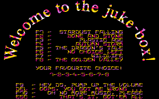 Stone Age (DOS) screenshot: The jukebox
