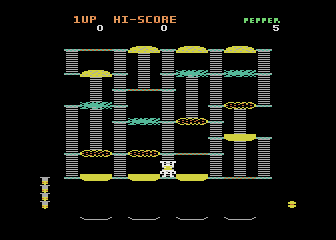 Beef Drop (Atari 5200) screenshot: Level 1