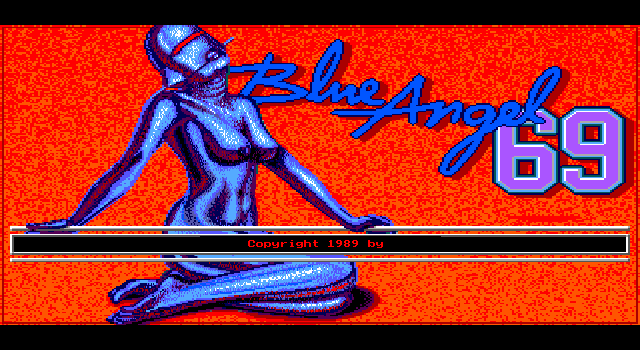 Blue Angel 69 (DOS) screenshot: Title Screen (EGA).