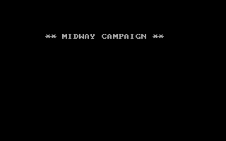 Midway Campaign (DOS) screenshot: Title screen