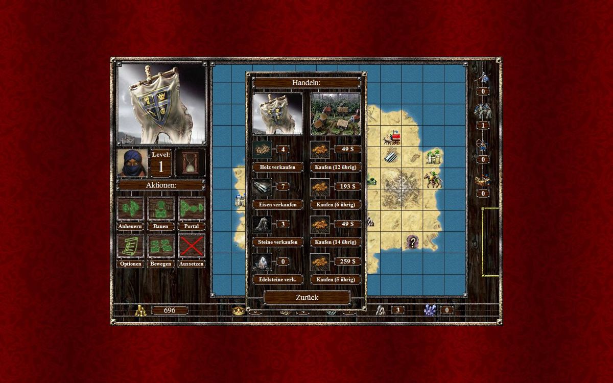 Empires & Dungeons 2: The Sultanate (Windows) screenshot: Resources