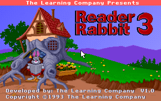 Reader Rabbit 3 (DOS) screenshot: Title Screen.