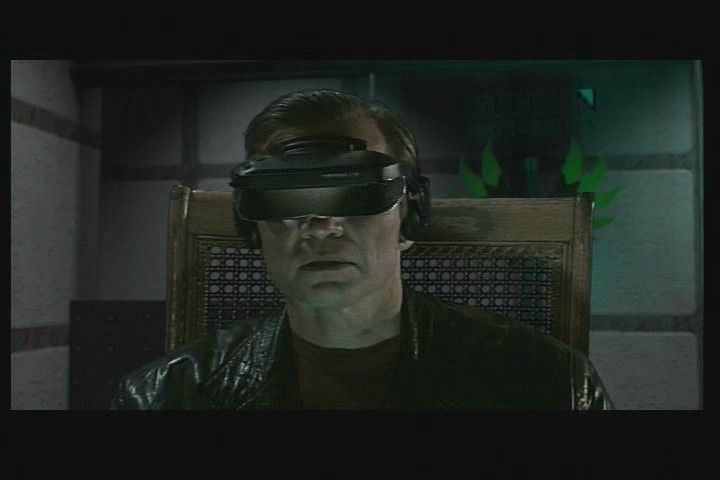 Tex Murphy: Overseer (Windows) screenshot: Final confrontation in a virtual reality (DVD version)
