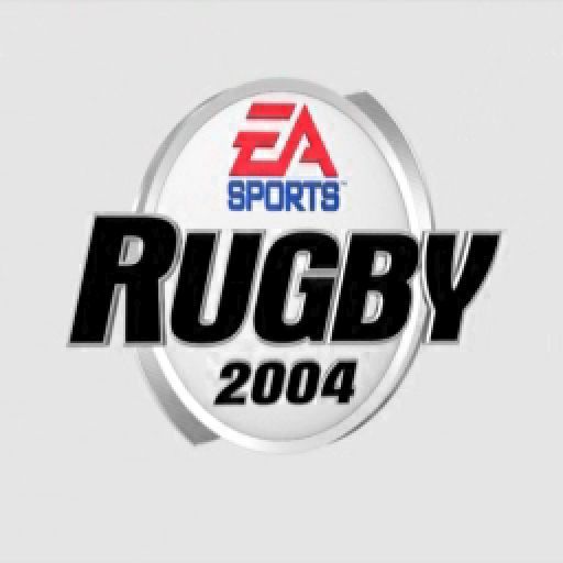 Rugby 2004 (PlayStation 2) screenshot: The game's title screen follows the optional animated introduction