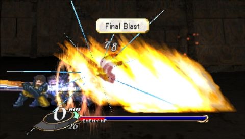 Valkyrie Profile: Lenneth (PSP) screenshot: Arngrim’s Final Blast