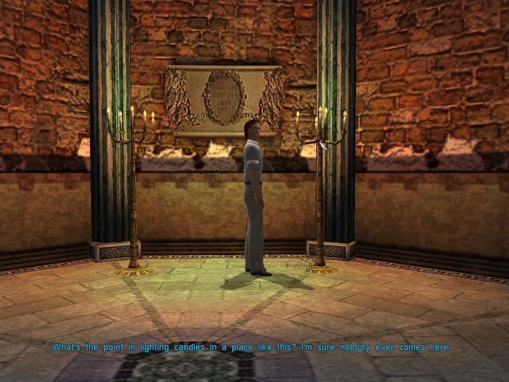 The Watchmaker (Windows) screenshot: Inside the mausoleum