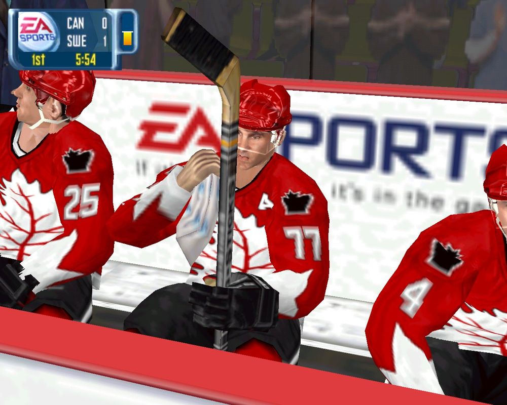 NHL 2001 (Windows) screenshot: There is also some national teams, like Canada.