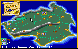 The Second World (DOS) screenshot: Map (VGA).
