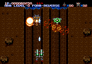 M.U.S.H.A. (Genesis) screenshot: You cause a lot of destruction