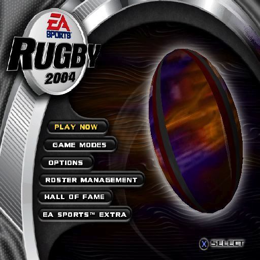 Rugby 2004 (PlayStation 2) screenshot: The main menu
