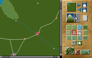 Campaign (DOS) screenshot: You may edit the map...