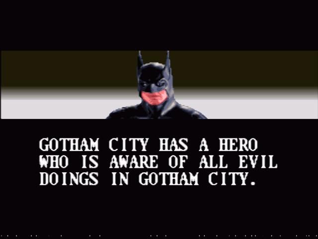Batman Returns (SNES) screenshot: The hero