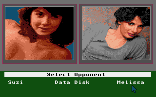 Strip Poker II (Atari ST) screenshot: Choose your opponent...