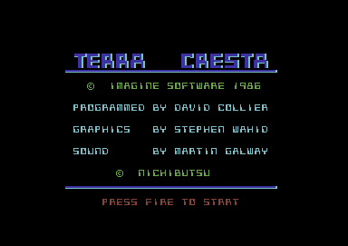 Terra Cresta (Commodore 64) screenshot: Credits