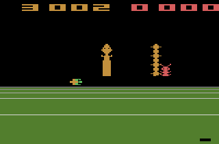Bugs (Atari 2600) screenshot: The bugs are emerging