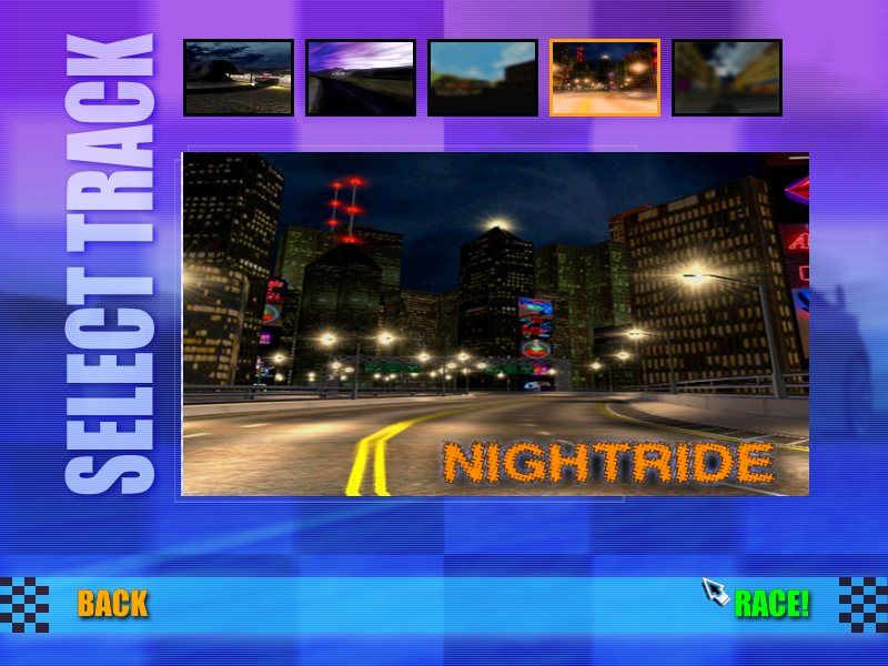 Big Rigs: Over the Road Racing (Windows) screenshot: Track selection