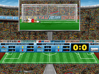 Football Limited (DOS) screenshot: ...stopped by our goalkeeper