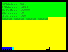 Cassette 50 (Dragon 32/64) screenshot: CRASH CRASH CRASH CRASH