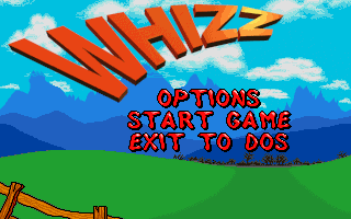 Whizz (DOS) screenshot: Title screen