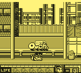 Hammerin' Harry: Ghost Building Company (Game Boy) screenshot: Ouch!